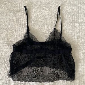 lace see through top